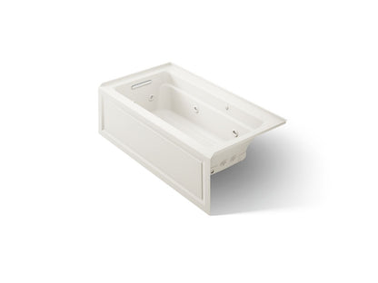 KOHLER K-1122-XGHLA Archer 60" x 32" alcove Heated BubbleMassage air bath and whirlpool, left drain