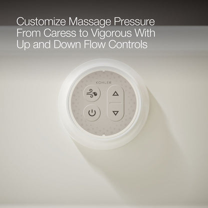 KOHLER K-1122-XGHLA Archer 60" x 32" alcove Heated BubbleMassage air bath and whirlpool, left drain