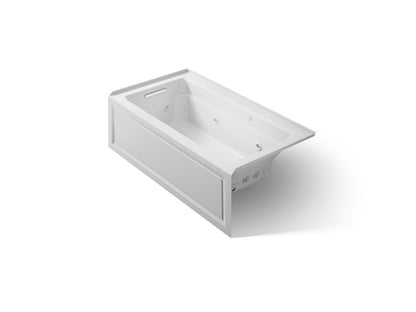 KOHLER K-1122-XGHLA Archer 60" x 32" alcove Heated BubbleMassage air bath and whirlpool, left drain