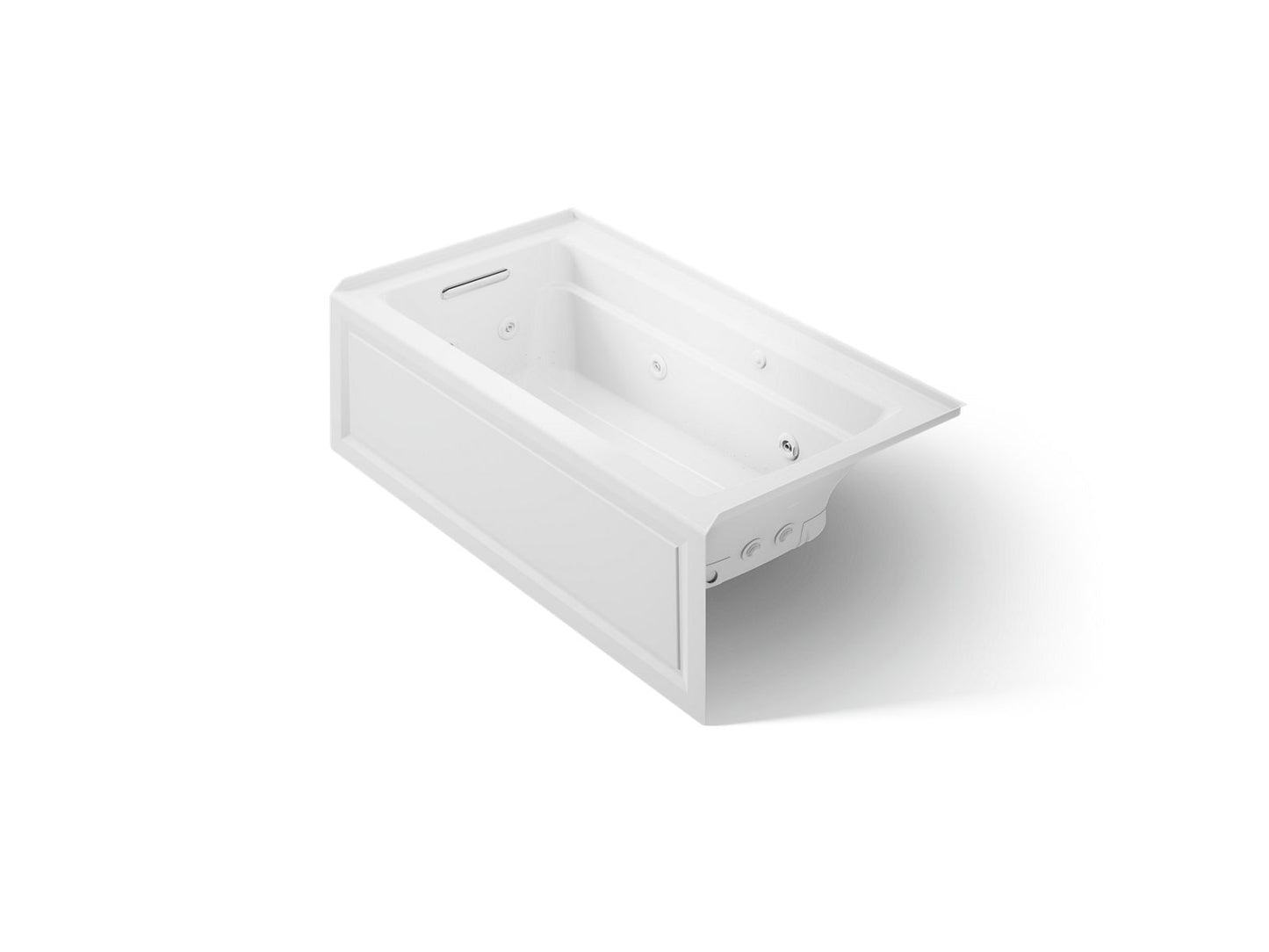 KOHLER K-1122-XGHLA Archer 60" x 32" alcove Heated BubbleMassage air bath and whirlpool, left drain