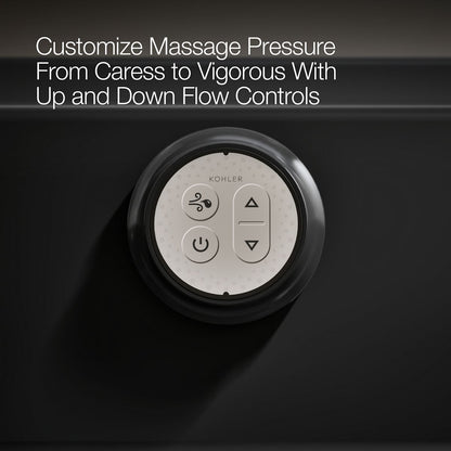 KOHLER K-1122-XGHRA Archer 60" x 32" alcove Heated BubbleMassage air bath and whirlpool, right drain