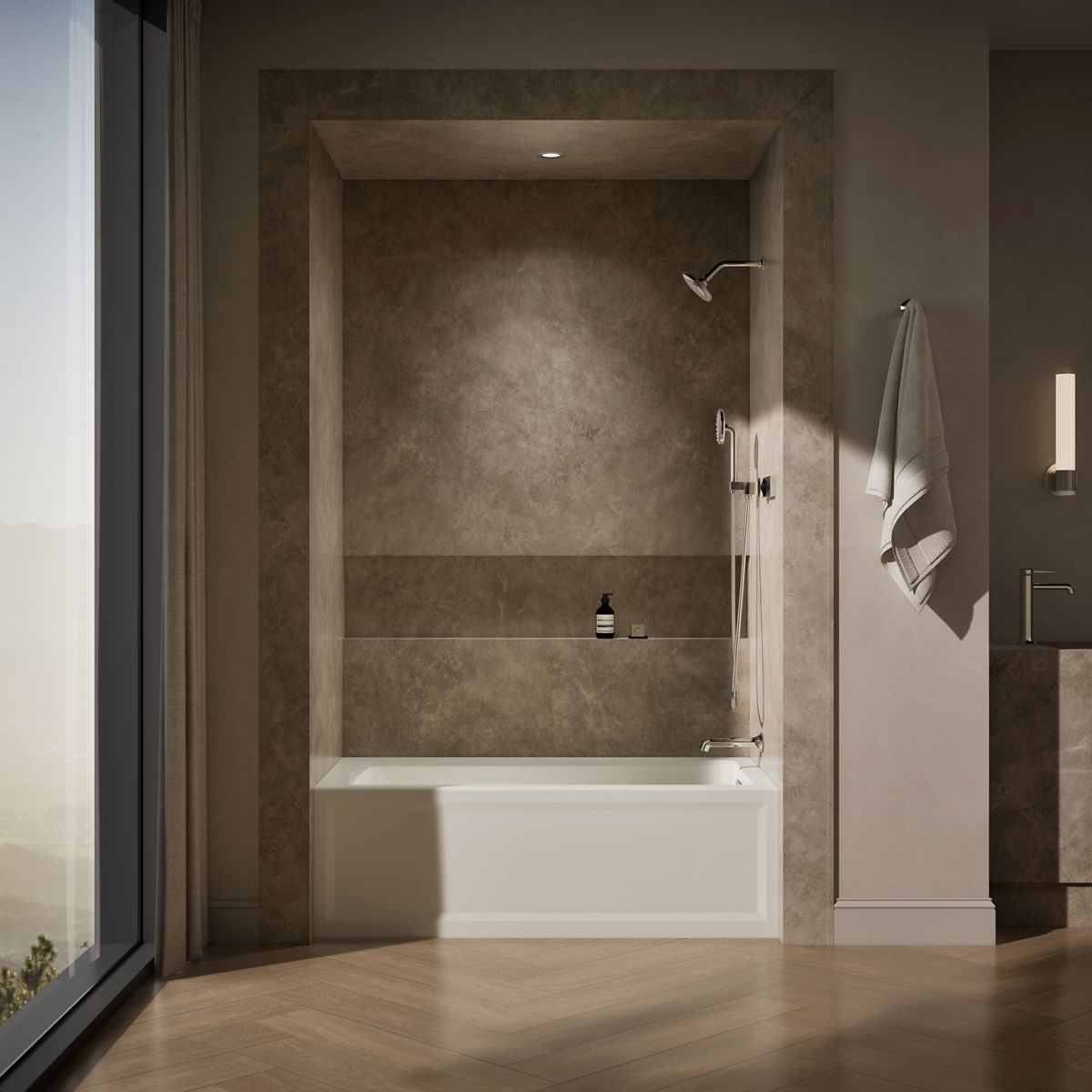 KOHLER K-1123-RA Archer 60" x 32" alcove bath, right drain