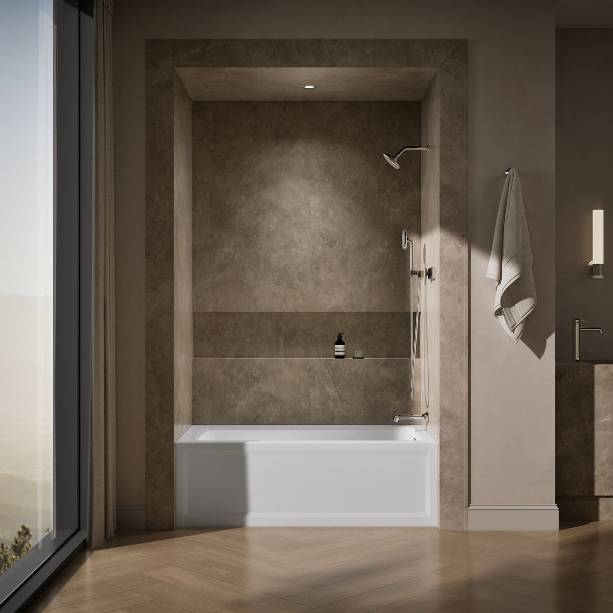 KOHLER K-1123-RA Archer 60" x 32" alcove bath, right drain