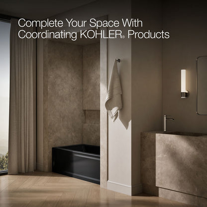 KOHLER K-1123-RAW Archer 60" x 32" alcove bath with Bask heated surface, right drain
