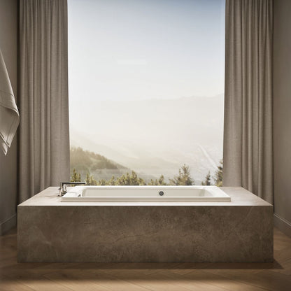 KOHLER K-1123-W1 Archer 60" x 32" drop-in bath with Bask heated surface