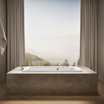 KOHLER K-1123-W1 Archer 60" x 32" drop-in bath with Bask heated surface