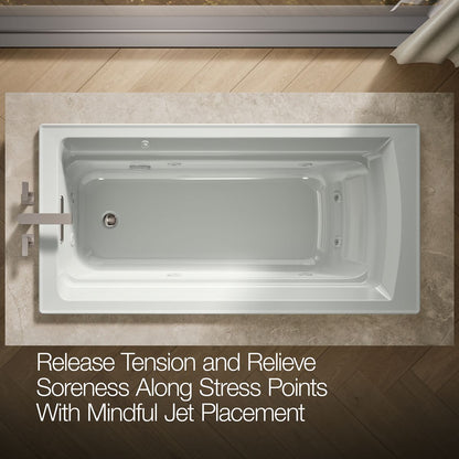 KOHLER K-1124 Archer 72" x 36" drop-in whirlpool bath
