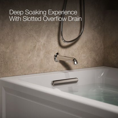 KOHLER K-1124-GHLA Archer 72" x 36" alcove Heated BubbleMassage air bath, left drain