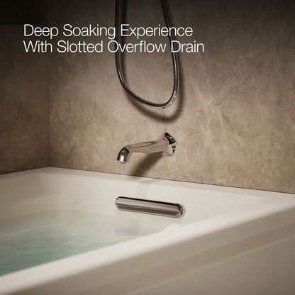 KOHLER K-1124-GHRA Archer 72" x 36" alcove Heated BubbleMassage air bath, right drain