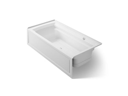 KOHLER K-1124-GHRAW Archer 72" x 36" alcove Heated BubbleMassage air bath with Bask heated surface, right drain