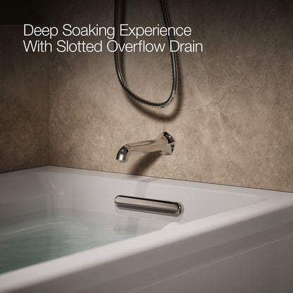 KOHLER K-1124-GHRAW Archer 72" x 36" alcove Heated BubbleMassage air bath with Bask heated surface, right drain