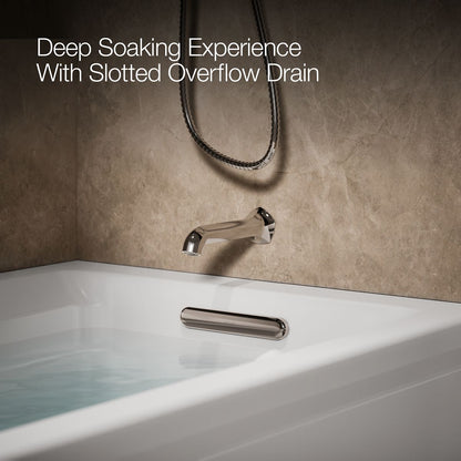 KOHLER K-1124-GHRAW Archer 72" x 36" alcove Heated BubbleMassage air bath with Bask heated surface, right drain