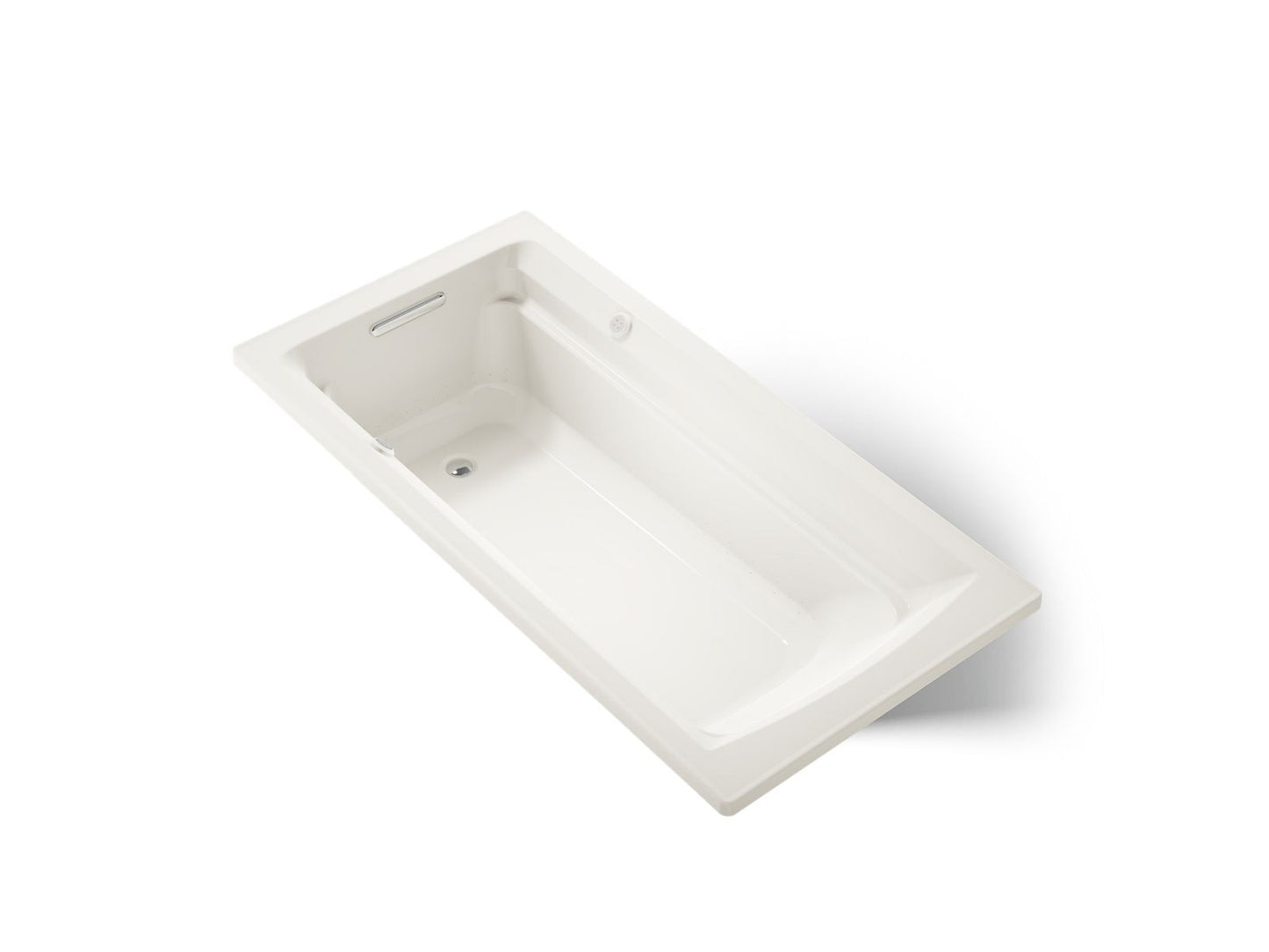 KOHLER K-1124-GHW Archer 72" x 36" drop-in Heated BubbleMassage air bath with Bask heated surface