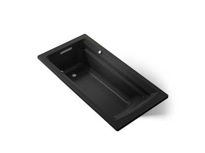 KOHLER K-1124-GHW Archer 72" x 36" drop-in Heated BubbleMassage air bath with Bask heated surface
