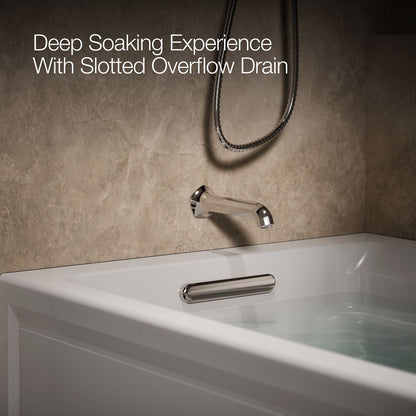 KOHLER K-1124-HL Archer 72" x 36" alcove whirlpool bath with alcove, left drain