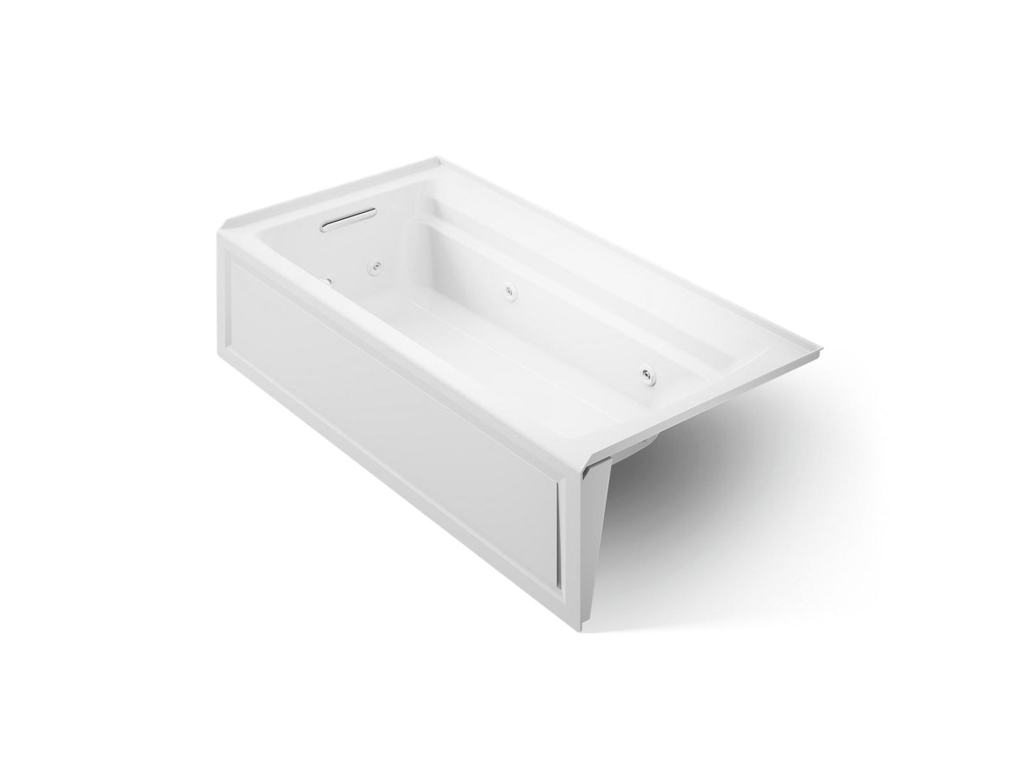 KOHLER K-1124-HL Archer 72" x 36" alcove whirlpool bath with alcove, left drain