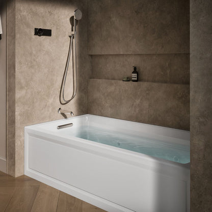 KOHLER K-1124-HL Archer 72" x 36" alcove whirlpool bath with alcove, left drain