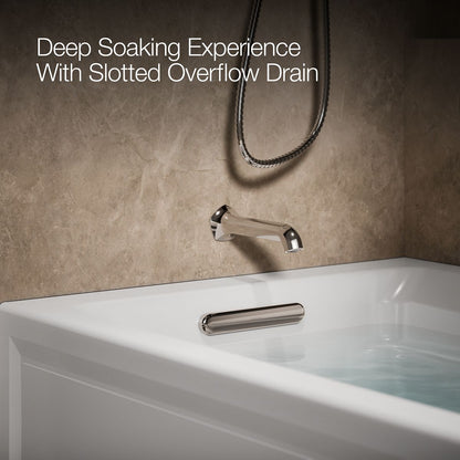 KOHLER K-1124-HL Archer 72" x 36" alcove whirlpool bath with alcove, left drain