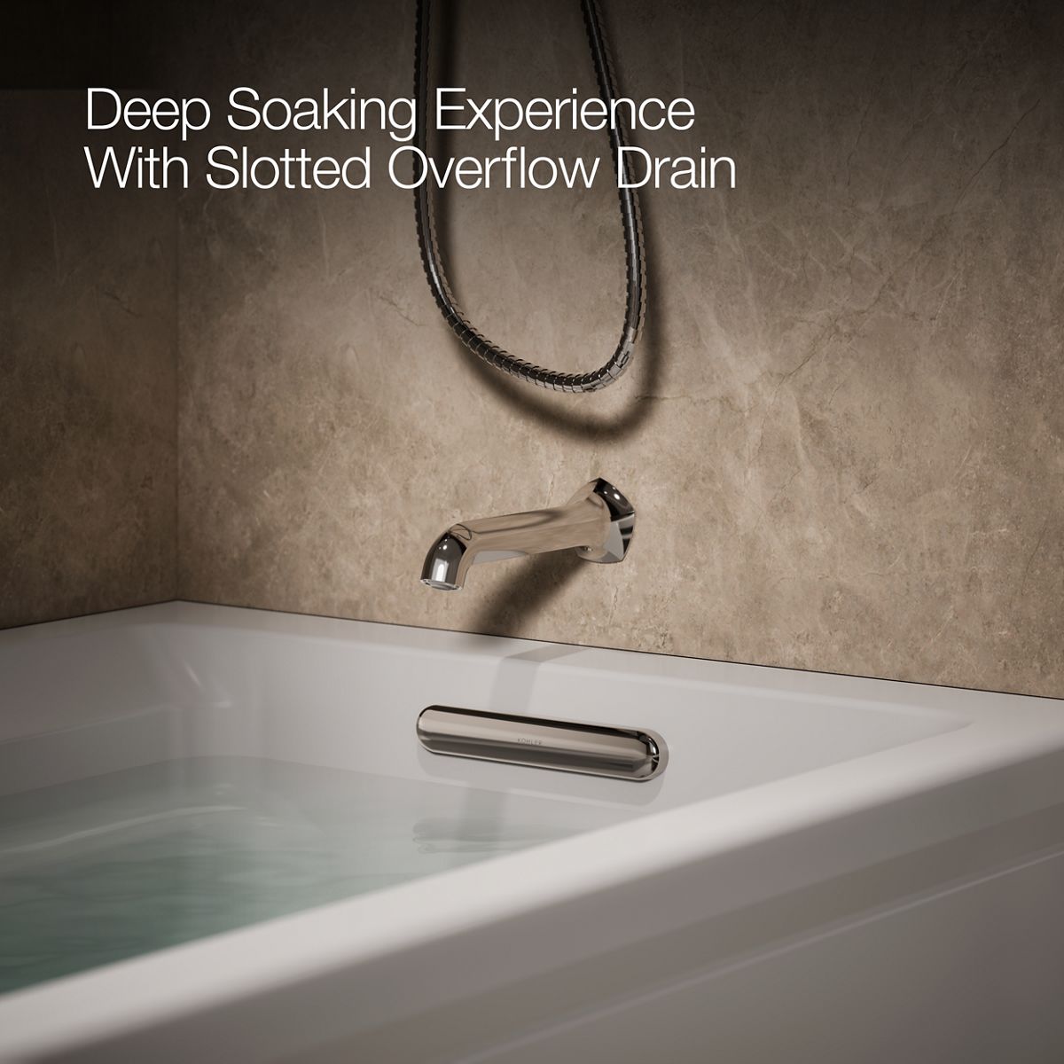 KOHLER K-1124-HR Archer 72" x 36" alcove whirlpool bath, right drain