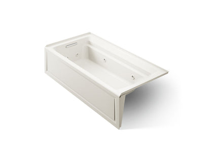 KOHLER K-1124-LA Archer 72" x 36" alcove whirlpool bath with alcove, left drain