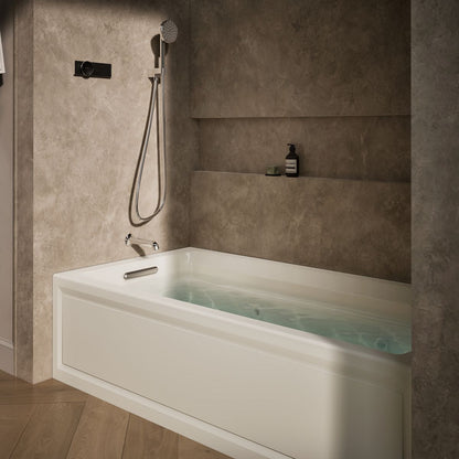 KOHLER K-1124-LA Archer 72" x 36" alcove whirlpool bath with alcove, left drain