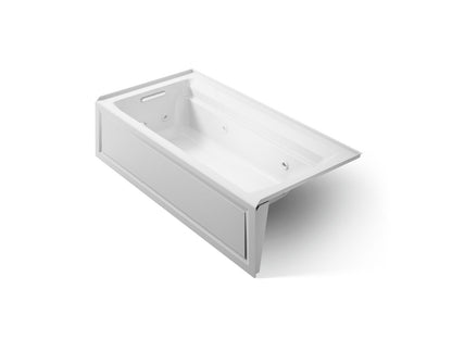 KOHLER K-1124-LA Archer 72" x 36" alcove whirlpool bath with alcove, left drain