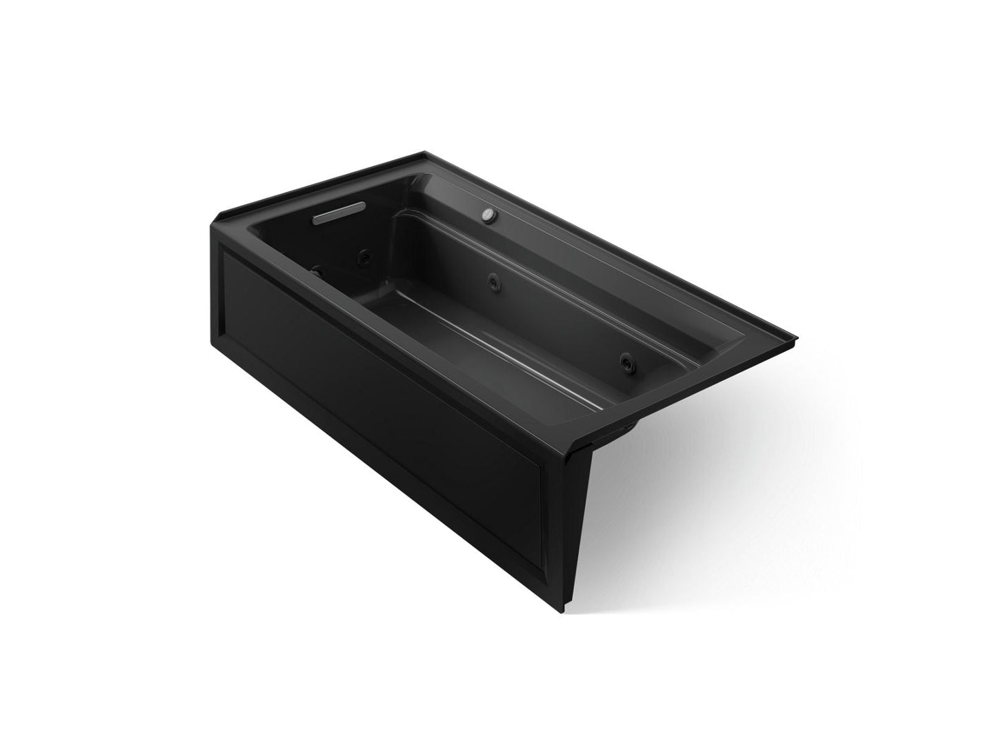 KOHLER K-1124-LAW Archer 72" x 36" alcove whirlpool bath with Bask heated surface, left drain