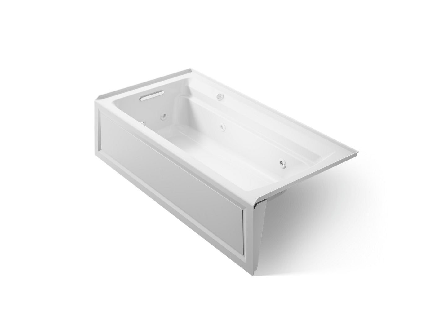KOHLER K-1124-LAW Archer 72" x 36" alcove whirlpool bath with Bask heated surface, left drain