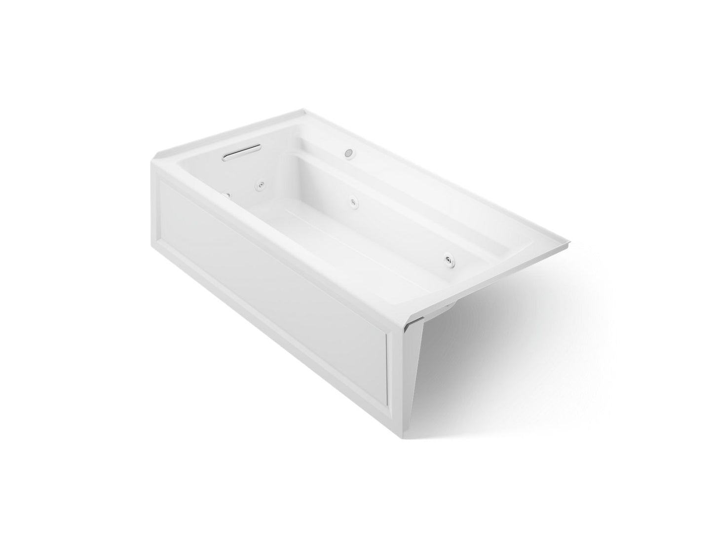 KOHLER K-1124-LAW Archer 72" x 36" alcove whirlpool bath with Bask heated surface, left drain