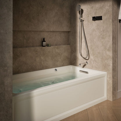 KOHLER K-1124-RAW Archer 72" x 36" alcove whirlpool bath with Bask heated surface, right drain