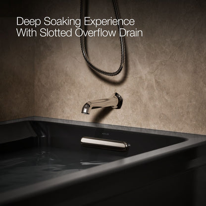 KOHLER K-1124-RAW Archer 72" x 36" alcove whirlpool bath with Bask heated surface, right drain