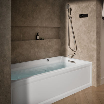 KOHLER K-1124-RAW Archer 72" x 36" alcove whirlpool bath with Bask heated surface, right drain
