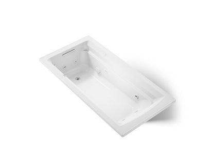 KOHLER K-1124-W1 Archer 72" x 36" drop-in whirlpool bath with Bask heated surface