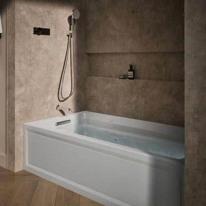 KOHLER K-1124-XGHLA Archer 72" x 36" alcove Heated BubbleMassage air bath and whirlpool, left drain