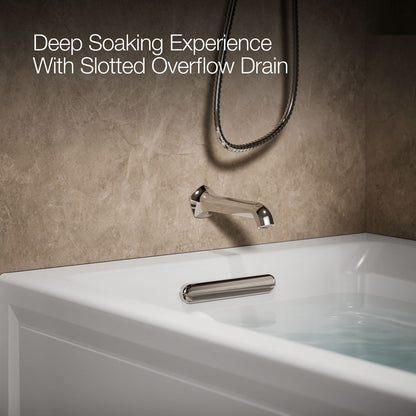 KOHLER K-1124-XGHLA Archer 72" x 36" alcove Heated BubbleMassage air bath and whirlpool, left drain