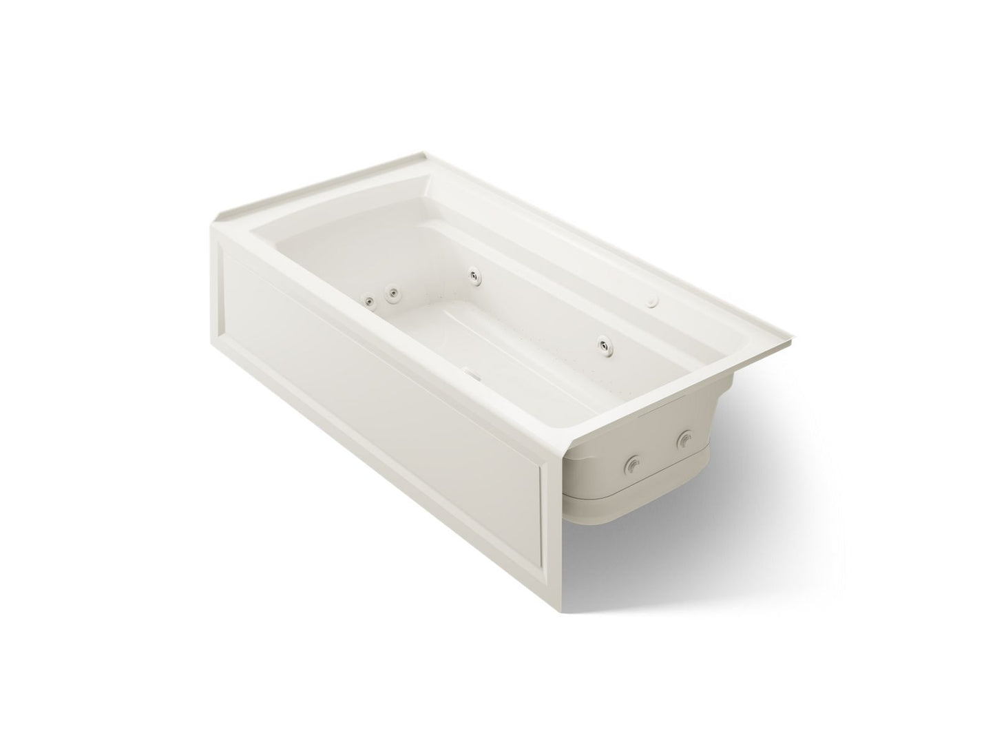 KOHLER K-1124-XGHRA Archer 72" x 36" alcove Heated BubbleMassage air bath and whirlpool, right drain