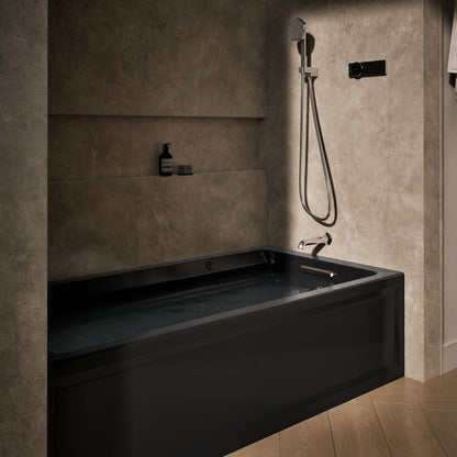 KOHLER K-1124-XGHRA Archer 72" x 36" alcove Heated BubbleMassage air bath and whirlpool, right drain