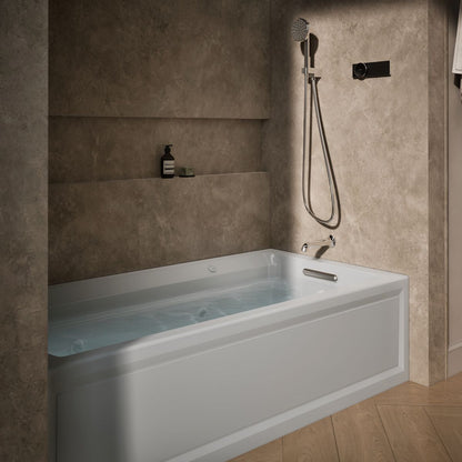 KOHLER K-1124-XGHRA Archer 72" x 36" alcove Heated BubbleMassage air bath and whirlpool, right drain