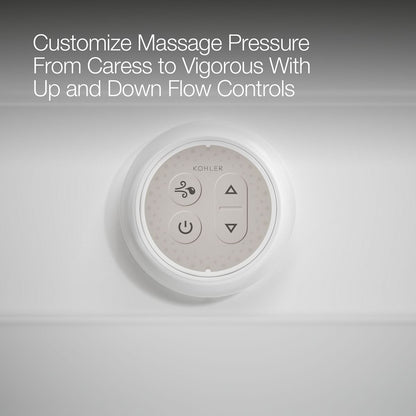 KOHLER K-1124-XGHRA Archer 72" x 36" alcove Heated BubbleMassage air bath and whirlpool, right drain