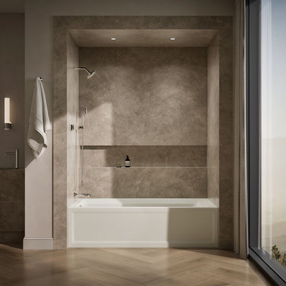 KOHLER K-1125-LA Archer 72" x 36" alcove bath, left drain