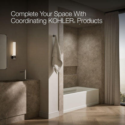 KOHLER K-1125-LAW Archer 72" x 36" alcove bath with Bask heated surface, left drain