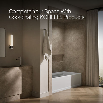 KOHLER K-1125-LAW Archer 72" x 36" alcove bath with Bask heated surface, left drain