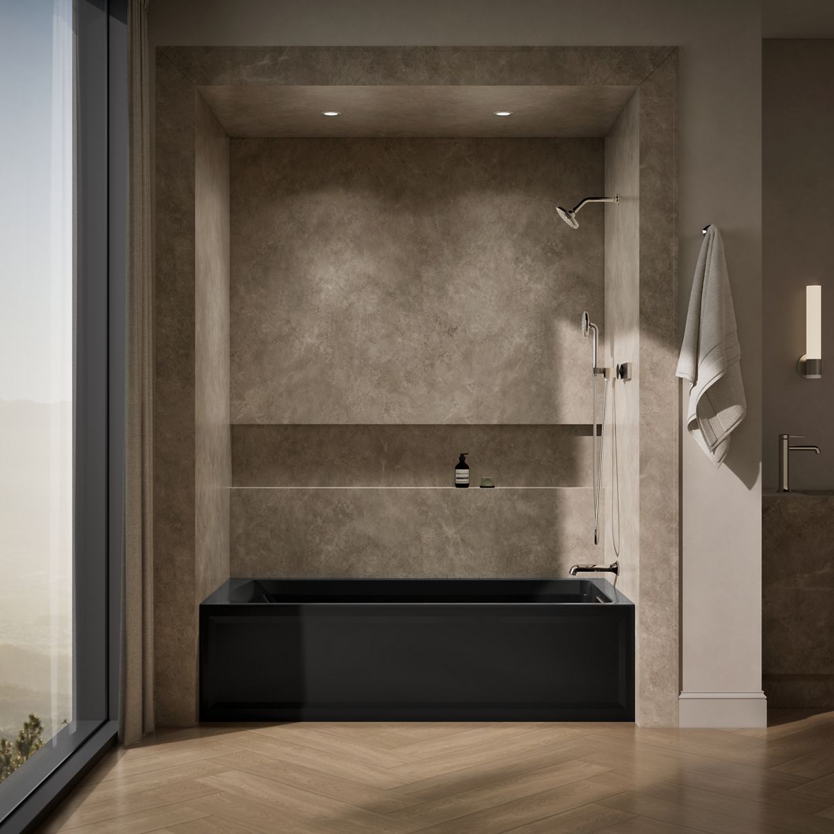 KOHLER K-1125-RA Archer 72" x 36" alcove bath, right drain