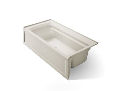 KOHLER K-1125-RAW Archer 72" x 36" alcove bath with Bask heated surface, alcove, right drain