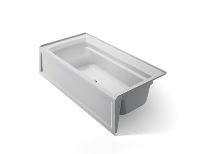 KOHLER K-1125-RAW Archer 72" x 36" alcove bath with Bask heated surface, alcove, right drain