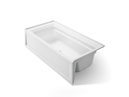 KOHLER K-1125-RAW Archer 72" x 36" alcove bath with Bask heated surface, alcove, right drain