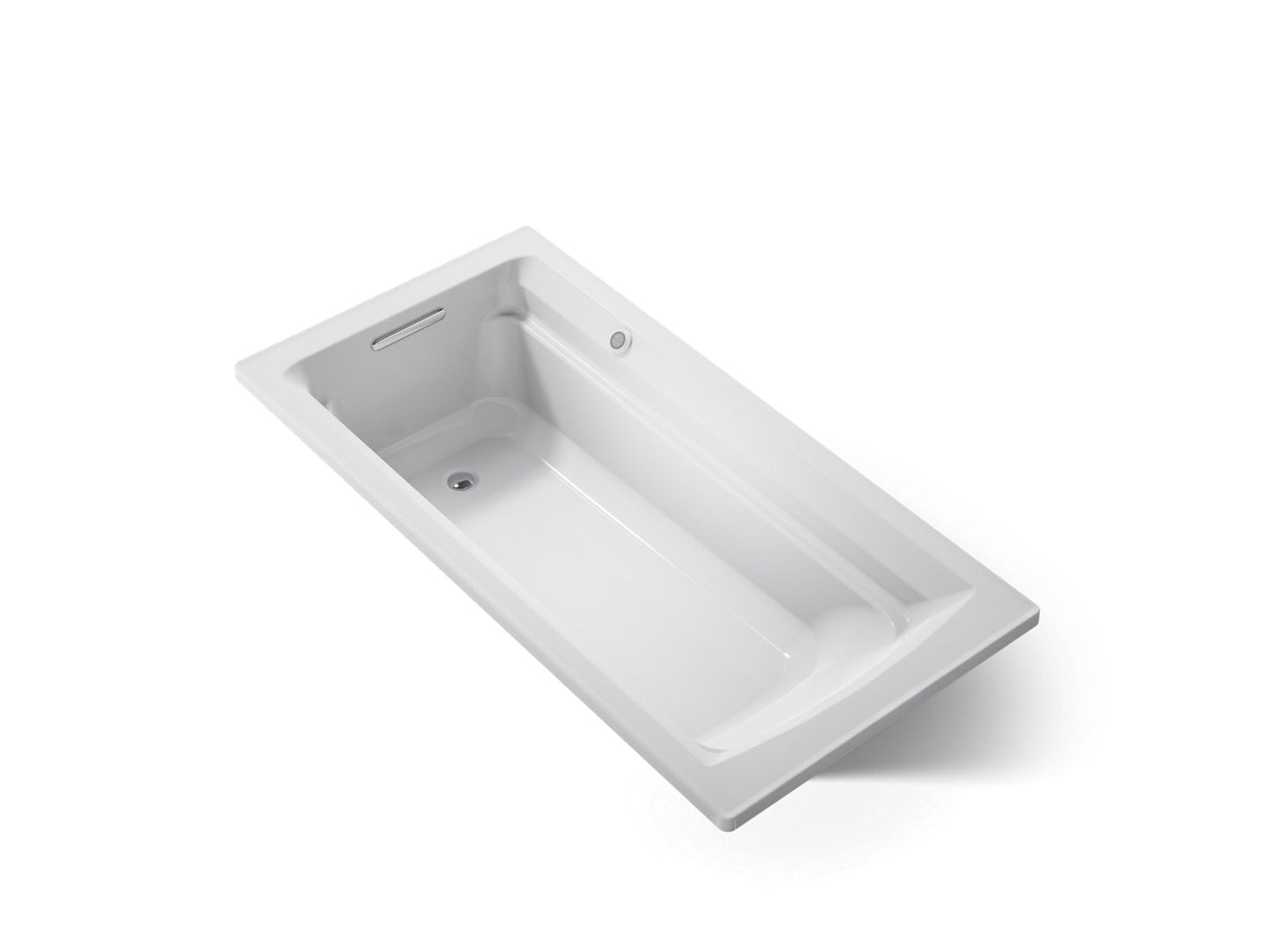 KOHLER K-1125-W1 Archer 72" x 36" drop-in bath with Bask heated surface