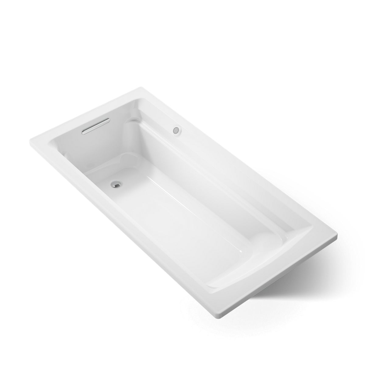 KOHLER K-1125-W1 Archer 72" x 36" drop-in bath with Bask heated surface