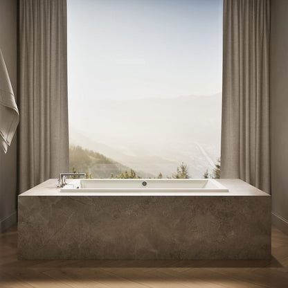 KOHLER K-1130-W1 Underscore 60" x 32" drop-in bath with Bask heated surface