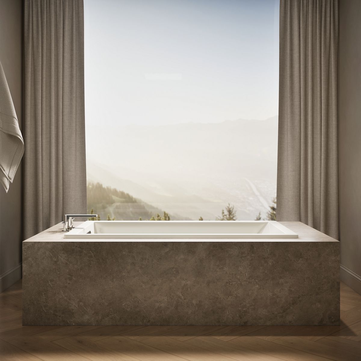 KOHLER K-1136 Underscore 66" x 36" drop-in bath